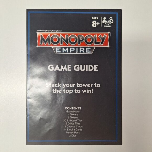 Monopoly Empire 2014‎ Replacement Pieces Cards Chance Instructions Rules - Picture 4 of 7